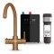 Kartell Brewmaster Brushed Copper 4-1 swan tap with digital tank