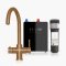 Kartell Brewmaster Brushed Copper 4-1 swan tap with digital tank - 4 Litre tank