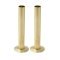Kartell 15mm Pipe and Rosettes Brushed Brass (Pair)