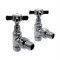 Kartell Cross Head Rad Valve Angled (Pair)