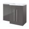 Kartell Matrix 500mm WC Unit Storm Grey Gloss