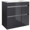 Kartell City 800x460mm Floor Standing Unit Storm Grey Gloss