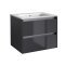 Kartell City 800x460mm Wall Mounted Unit Storm Grey Gloss