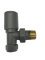 Kartell Radiator Valve Angled 15mm (Pair) - Textured Grey