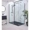 Kartell Nero Wetroom Profile Kit (Wall Profile & Bracing Bar)