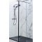Kartell Nero 8mm Full Length Wetroom Screen 300x2000mm