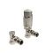 Kartell Design Twin Pack TRV Brushed Nickel Angled