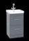 Kartell Options 24 500mm 2 Drawer Unit Cool Grey