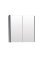 Kartell Options 24 600mm Mirror Cabinet Cool Grey