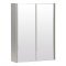 Kartell Purity 500mm Mirror Cabinet Silver Oak