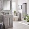 Kartell Purity/Matrix 600mm 2 Door Floor Standing Unit Silver Oak