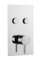 Kartell Plan Twin Round Push Button Concealed Thermostatic Shower Valve