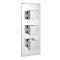 Kartell Pure Triple Concealed Thermostatic Shower Valve Square Handle (2 way)