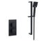 Kartell Nero Square Concealed Therm. Shower Valve Matt Black