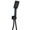 Kartell Nero Square Outlet Elbow with Wall Bracket and Handset