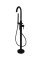 Kartell Nero Round Freestanding Bath Shower Mixer