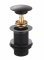 Kartell Easyclean Basin Clicker Waste (Unslotted) Matt Black