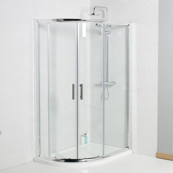 Kartell 1000 x 800mm Koncept Offset Quadrant Enclosure 6mm