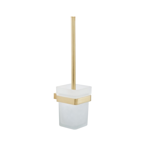 Kartell K-Vit Premium Toilet Brush Set Brushed Brass