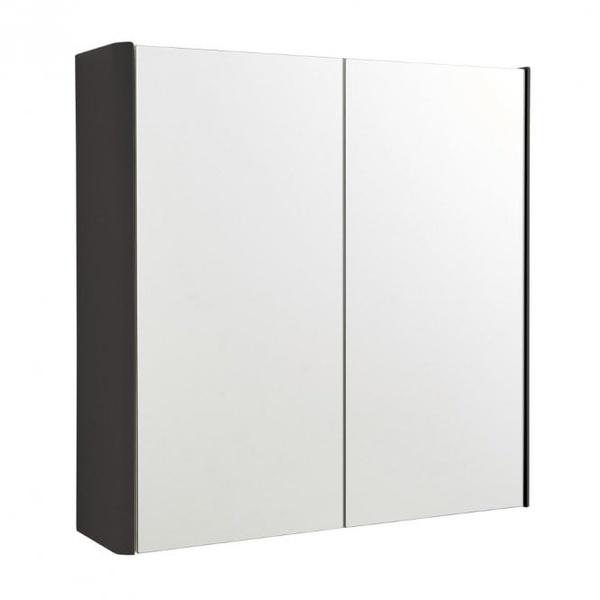 Kartell Arc 600mm Mirror Cabinet Matt Graphite