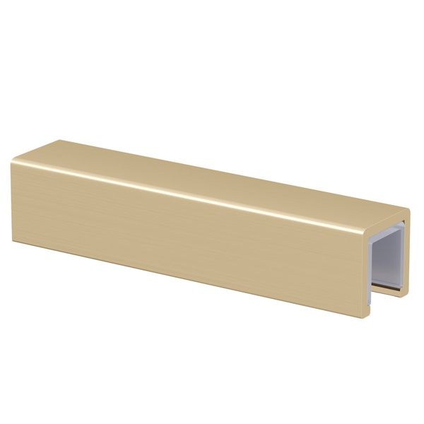 Kartell Wetroom Glass Decorative Edge 2mtr Brushed Brass