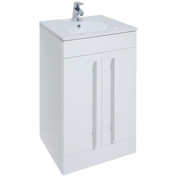 Kartell Purity 390. 500mm 2 Door Floor Standing Unit White