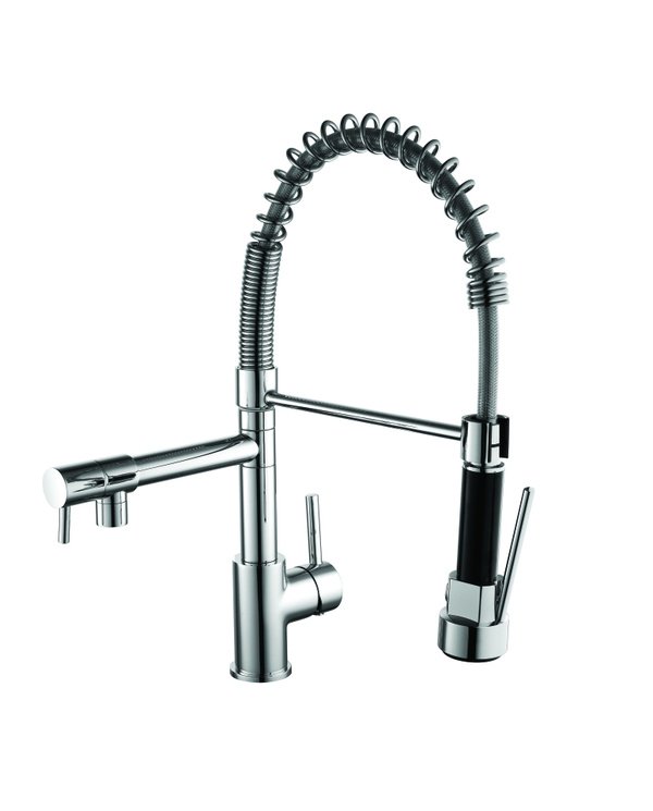 Kartell DUAL SPOUT KITCHEN MIXER TAP W/PULL OUT
