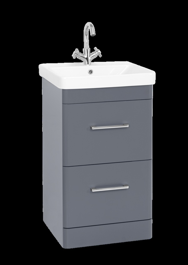 Kartell Options 24 500mm 2 Drawer Unit Cool Grey