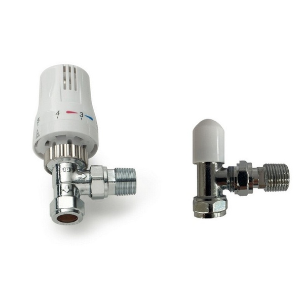 Kartell Twin Pack TRV & Lockshield Style Angled