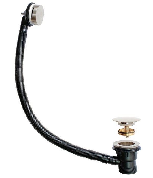 Kartell Easyclean Sprung Bath Waste Nickel