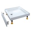 Coram 760 x 760mm White 3 Upstands / 1 Panel Riser Tray