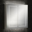 HiB Edge 80 LED Demisting Mirrored Aluminium Bathroom Cabinet
