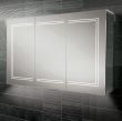 HiB Edge 120 LED Demisting Mirrored Aluminium Bathroom Cabinet