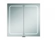 HiB Vapor 80 LED Demisting Mirrored Aluminium Bathroom Cabinet