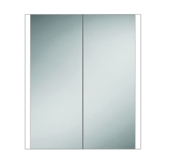 HiB Paragon 60 LED Demisting Mirrored Aluminium Bathroom Cabinet