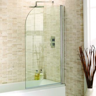 Aquadart Curved Bath Screen 8mm Glass