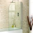 Aquadart Curved Bath Screen 8mm Glass