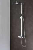 Brix Exposed Thermostatic Shower Valve with Rigid Riser and Handset