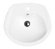 Shires Carousel Countertop Vanity Basin White 1 Tap Hole