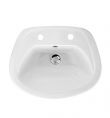 Shires Carousel Semi-Countertop / Semi Recessed Vanity Basin White 2 Tap Hole