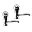 Crystal Effect Torino Basin Taps (Pair)