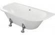 Finhias Freestanding Back To Wall 1700x800x600mm 2TH Bath w/Feet - White