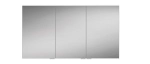 HiB Eris 120 Mirrored Aluminium Bathroom Cabinet