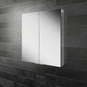 HiB Eris 60 Mirrored Aluminium Bathroom Cabinet