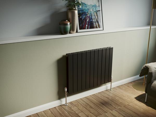 Eucotherm Mars Duo Vertical Radiator 600 H X 595 W In Anthracite 