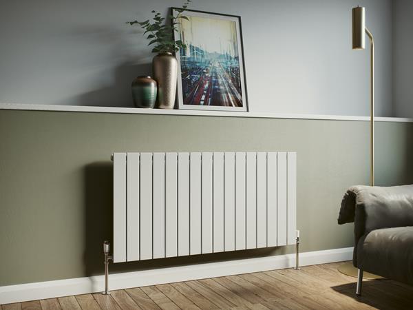 Eucotherm Mars Single Vertical Radiator 1800 H X 445 W In White