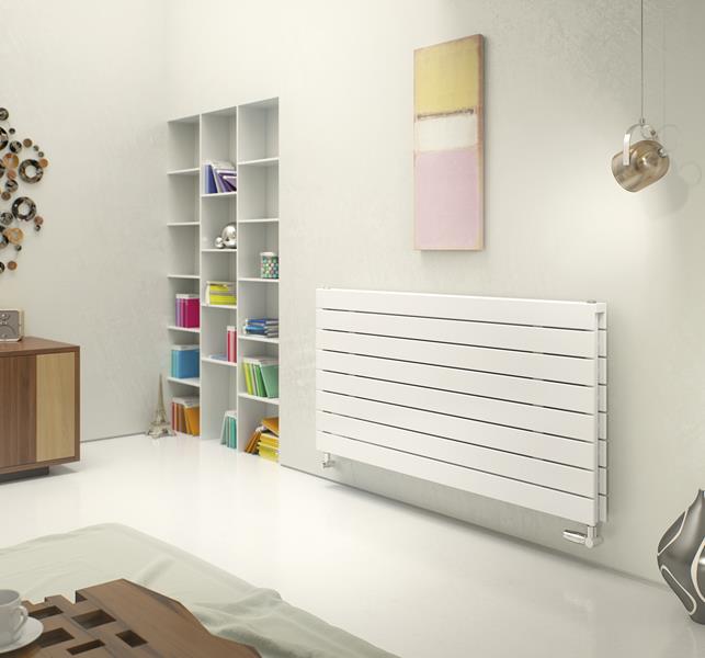 Eucotherm Mars Deluxe Duo Horizontal Radiator 595 H X 1200 W In White 