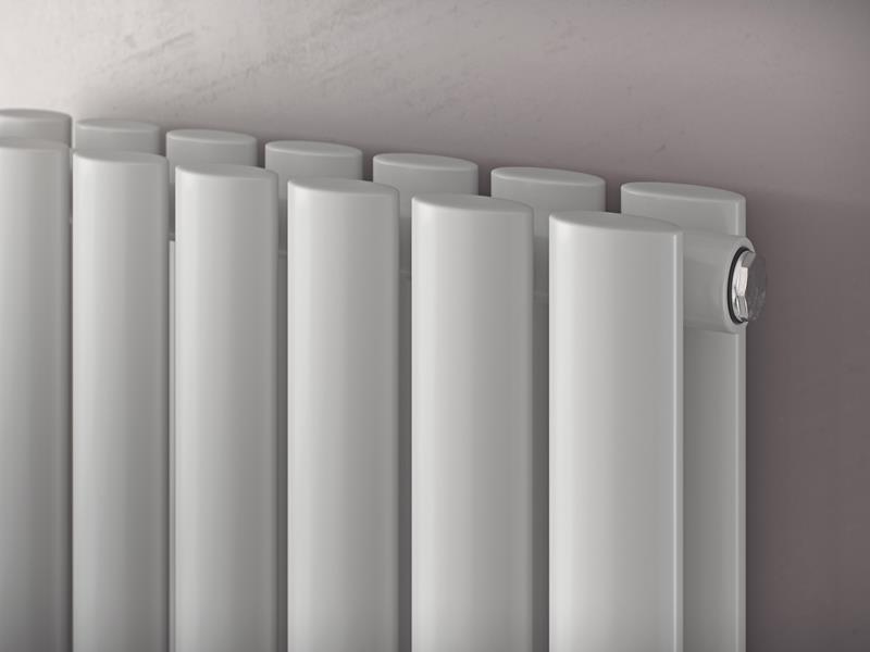 Eucotherm Nova Duo Tube Vertical Radiator 1800 H X 584 W In White 