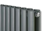 Eucotherm Nova Duo 600 Vertical Radiator 600 H X 1164 W In Textured Matt Anthracite