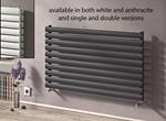 Eucotherm Nova Duo Horizontal Radiator 294 H X 1800 W In Textured Matt Anthracite